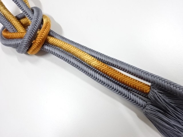 JAPANESE KIMONO / TWISTED TASSEL HAND-TIED OBIJIME